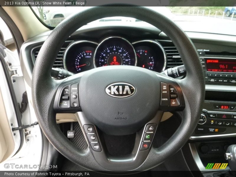 Snow White Pearl / Beige 2013 Kia Optima LX