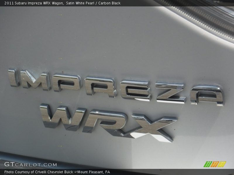 Satin White Pearl / Carbon Black 2011 Subaru Impreza WRX Wagon