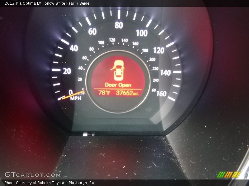 Snow White Pearl / Beige 2013 Kia Optima LX