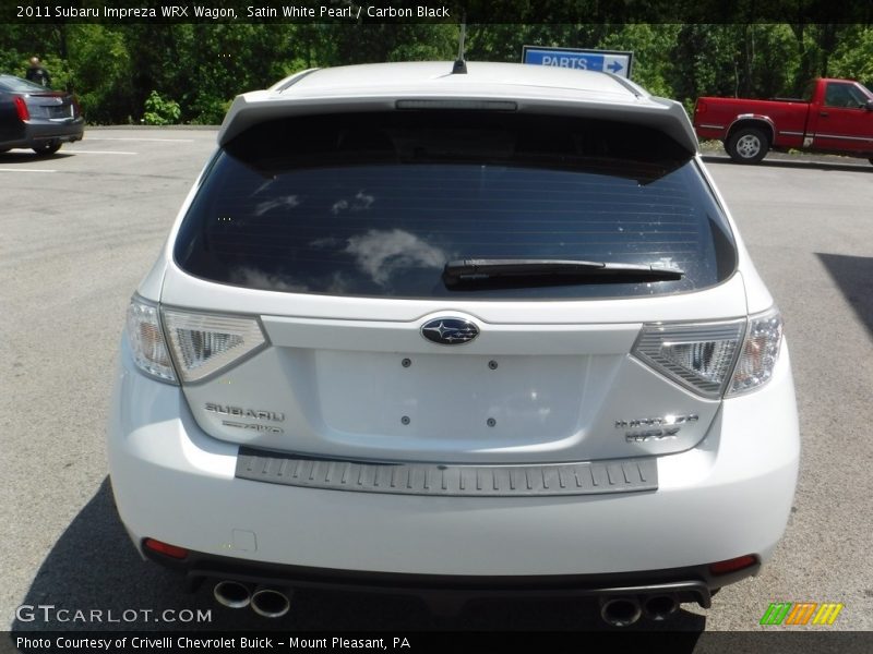 Satin White Pearl / Carbon Black 2011 Subaru Impreza WRX Wagon