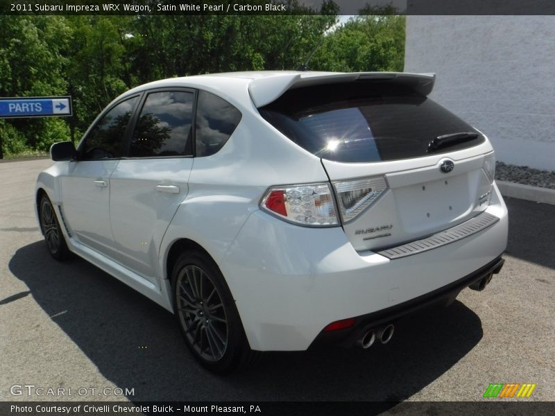Satin White Pearl / Carbon Black 2011 Subaru Impreza WRX Wagon