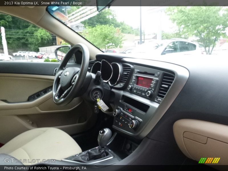 Snow White Pearl / Beige 2013 Kia Optima LX