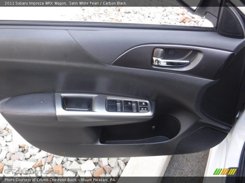 Satin White Pearl / Carbon Black 2011 Subaru Impreza WRX Wagon
