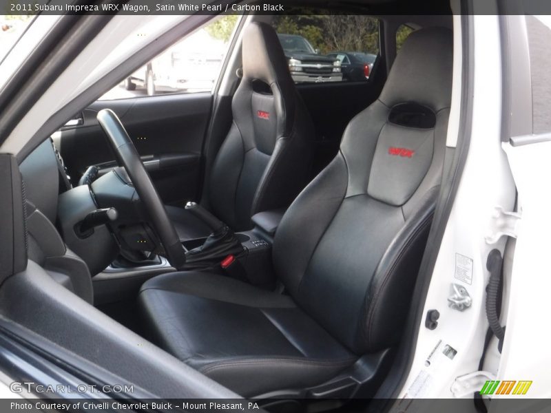 Satin White Pearl / Carbon Black 2011 Subaru Impreza WRX Wagon
