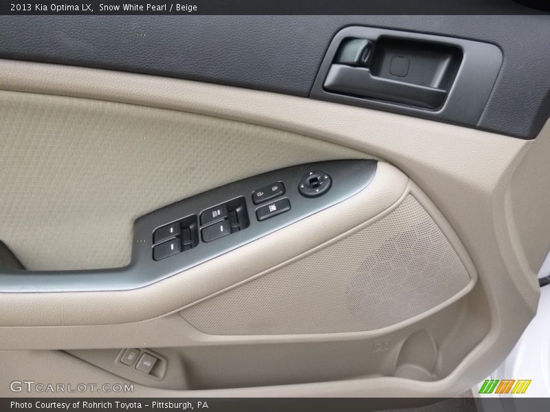 Snow White Pearl / Beige 2013 Kia Optima LX
