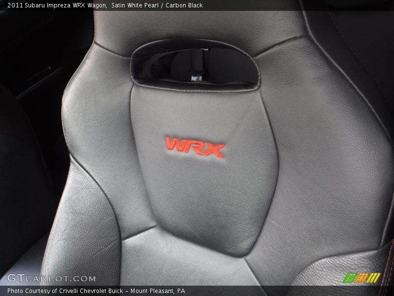 Satin White Pearl / Carbon Black 2011 Subaru Impreza WRX Wagon