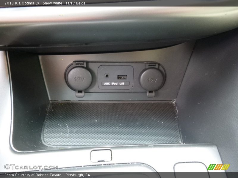 Snow White Pearl / Beige 2013 Kia Optima LX