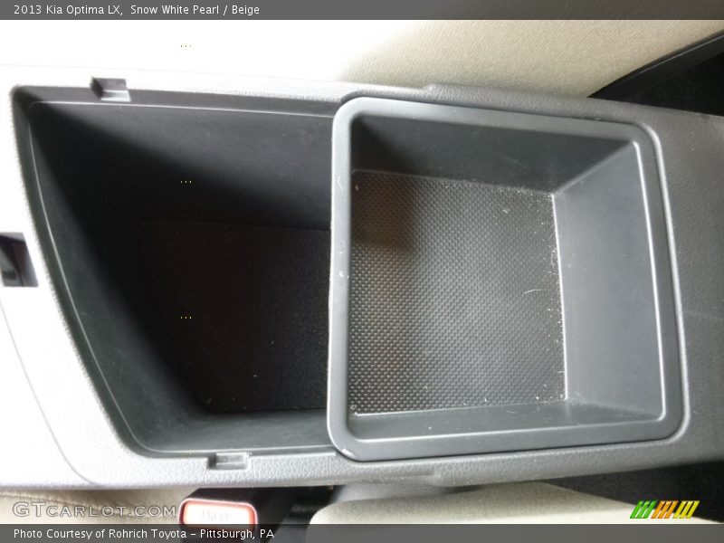 Snow White Pearl / Beige 2013 Kia Optima LX