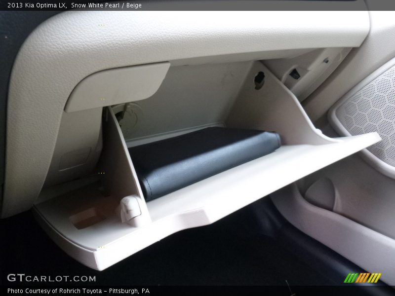 Snow White Pearl / Beige 2013 Kia Optima LX