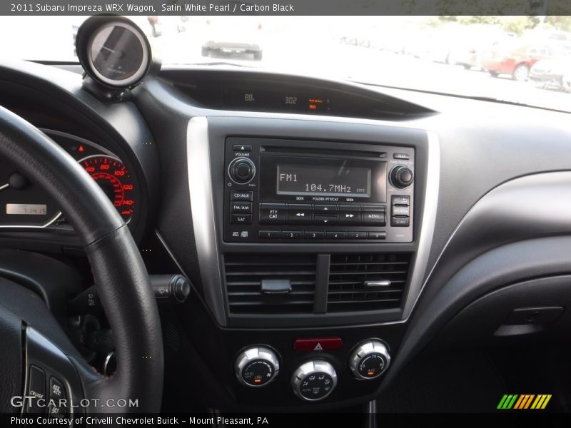 Satin White Pearl / Carbon Black 2011 Subaru Impreza WRX Wagon