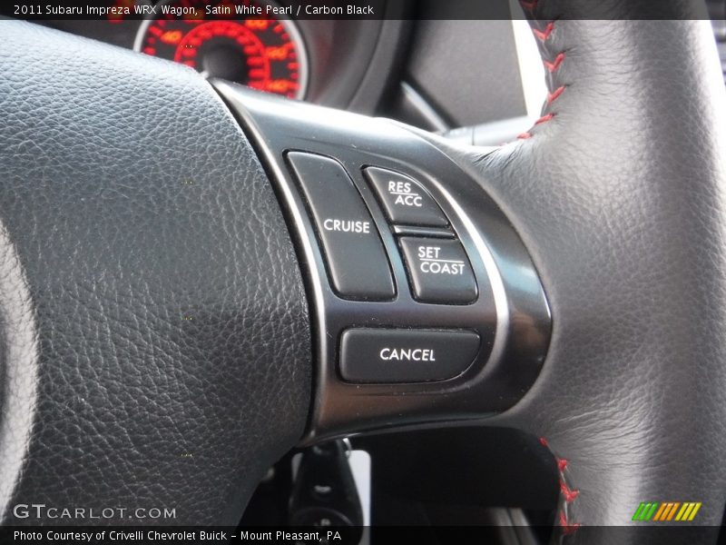 Satin White Pearl / Carbon Black 2011 Subaru Impreza WRX Wagon