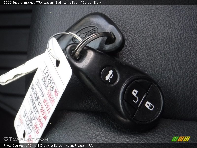 Satin White Pearl / Carbon Black 2011 Subaru Impreza WRX Wagon
