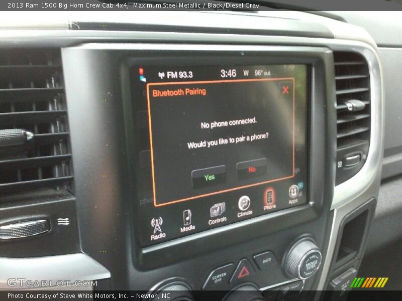 Maximum Steel Metallic / Black/Diesel Gray 2013 Ram 1500 Big Horn Crew Cab 4x4