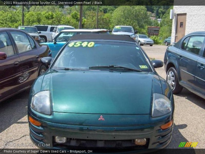 Sherwood Green Pearl / Black 2001 Mitsubishi Eclipse Spyder GS