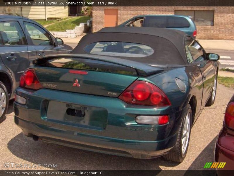 Sherwood Green Pearl / Black 2001 Mitsubishi Eclipse Spyder GS