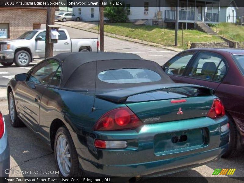 Sherwood Green Pearl / Black 2001 Mitsubishi Eclipse Spyder GS