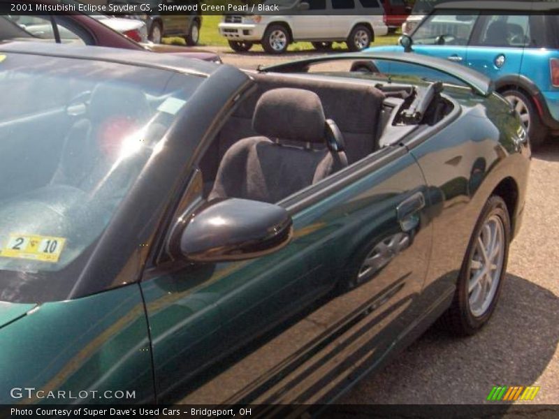 Sherwood Green Pearl / Black 2001 Mitsubishi Eclipse Spyder GS