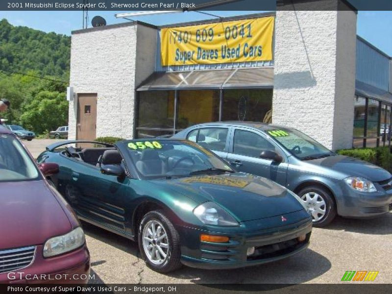 Sherwood Green Pearl / Black 2001 Mitsubishi Eclipse Spyder GS