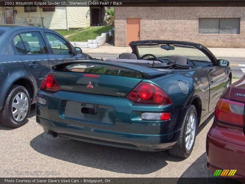 Sherwood Green Pearl / Black 2001 Mitsubishi Eclipse Spyder GS
