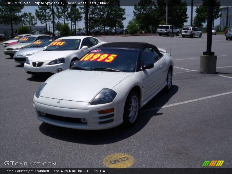 Dover White Pearl / Black 2002 Mitsubishi Eclipse Spyder GT