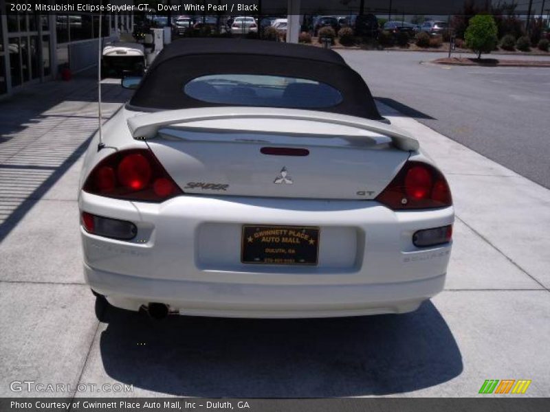 Dover White Pearl / Black 2002 Mitsubishi Eclipse Spyder GT