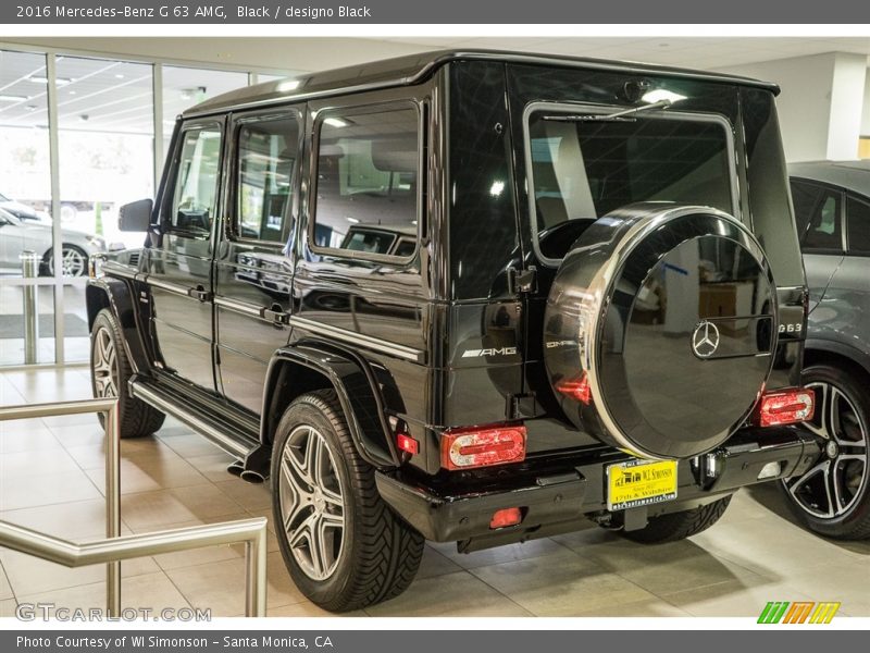 Black / designo Black 2016 Mercedes-Benz G 63 AMG