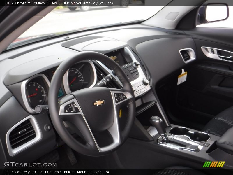 Blue Velvet Metallic / Jet Black 2017 Chevrolet Equinox LT AWD