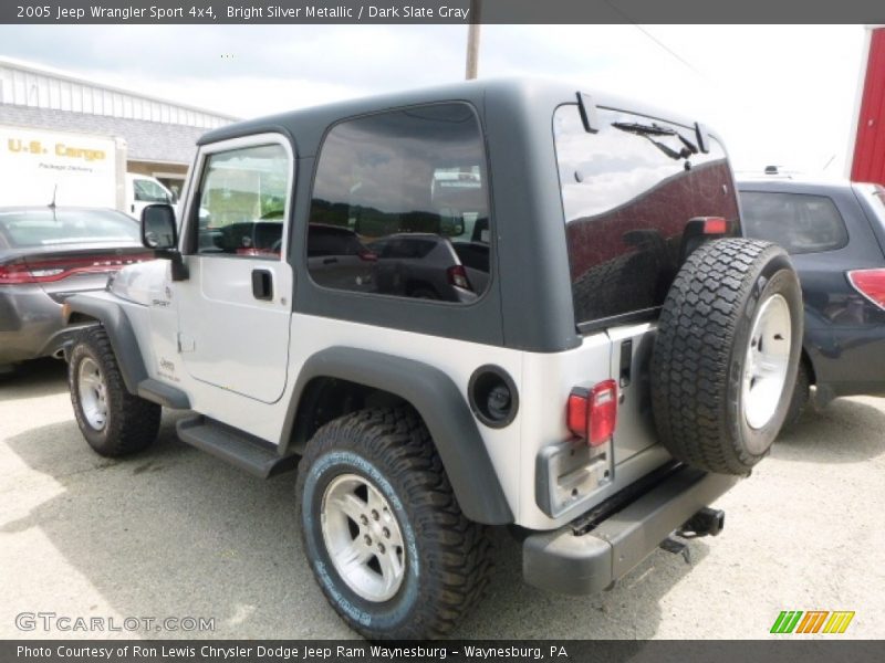 Bright Silver Metallic / Dark Slate Gray 2005 Jeep Wrangler Sport 4x4