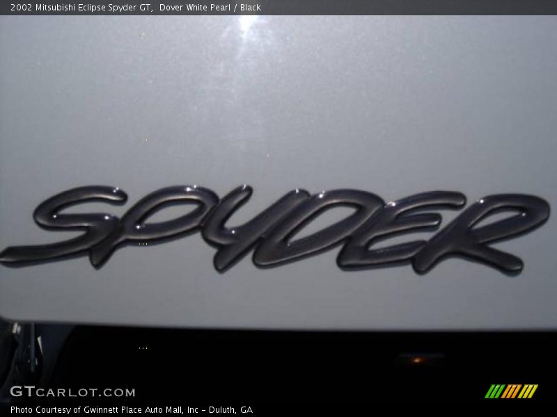 Dover White Pearl / Black 2002 Mitsubishi Eclipse Spyder GT