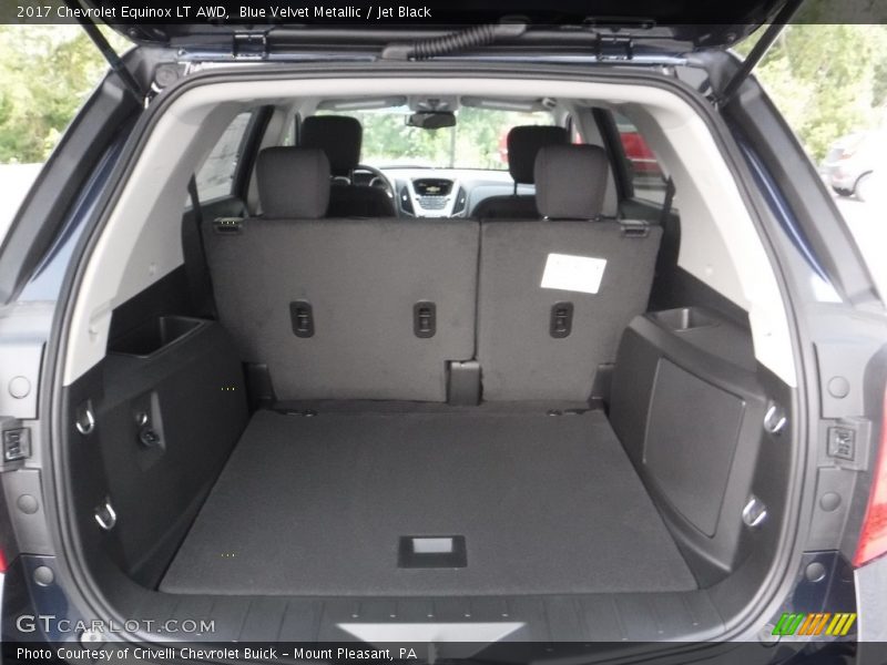 Blue Velvet Metallic / Jet Black 2017 Chevrolet Equinox LT AWD