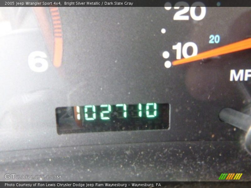 Bright Silver Metallic / Dark Slate Gray 2005 Jeep Wrangler Sport 4x4