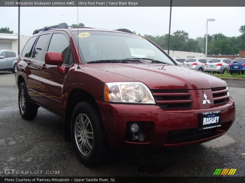 Ultra Red Pearl / Sand Blast Beige 2005 Mitsubishi Endeavor Limited AWD