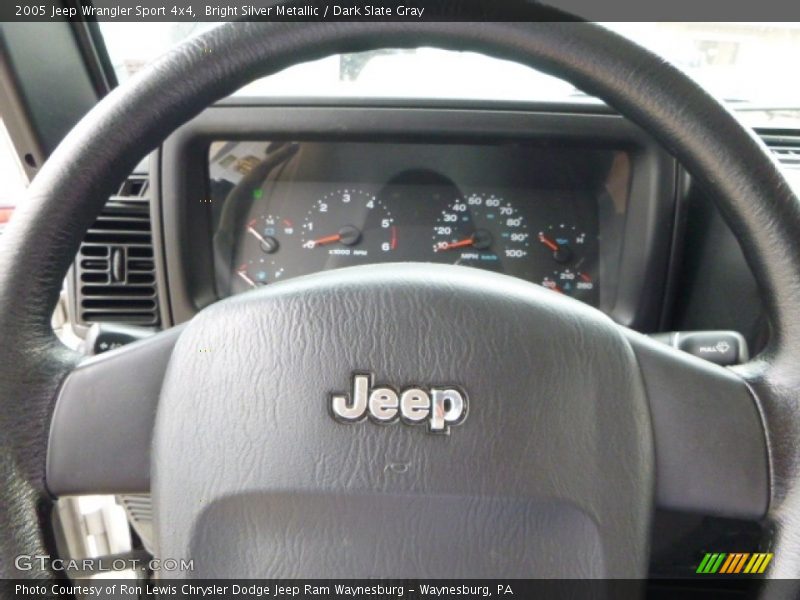 Bright Silver Metallic / Dark Slate Gray 2005 Jeep Wrangler Sport 4x4