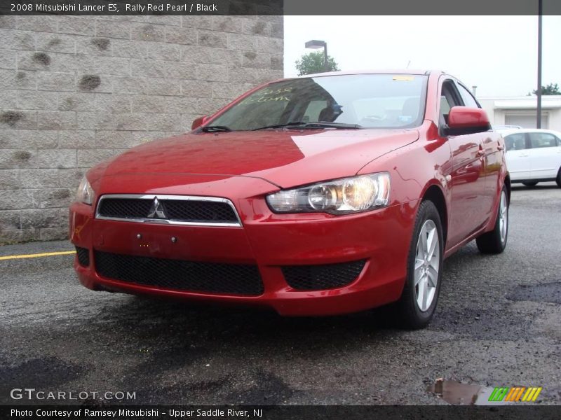 Rally Red Pearl / Black 2008 Mitsubishi Lancer ES