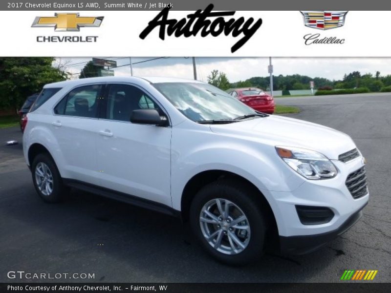 Summit White / Jet Black 2017 Chevrolet Equinox LS AWD