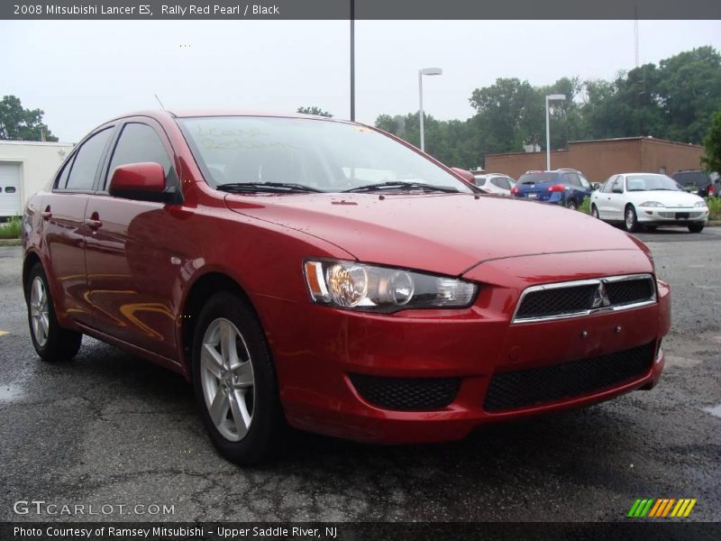 Rally Red Pearl / Black 2008 Mitsubishi Lancer ES