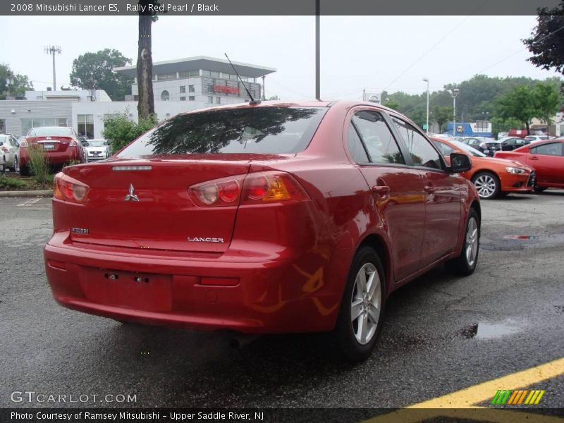 Rally Red Pearl / Black 2008 Mitsubishi Lancer ES