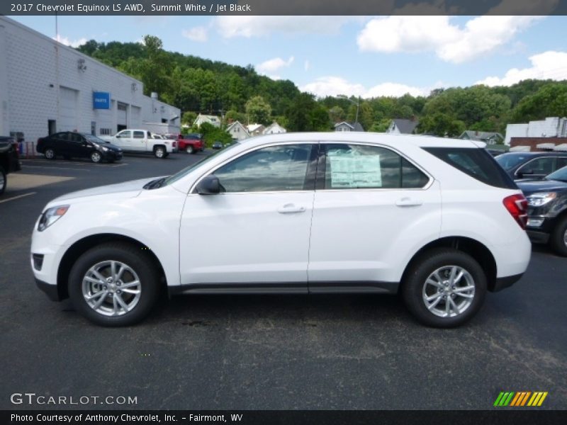 Summit White / Jet Black 2017 Chevrolet Equinox LS AWD