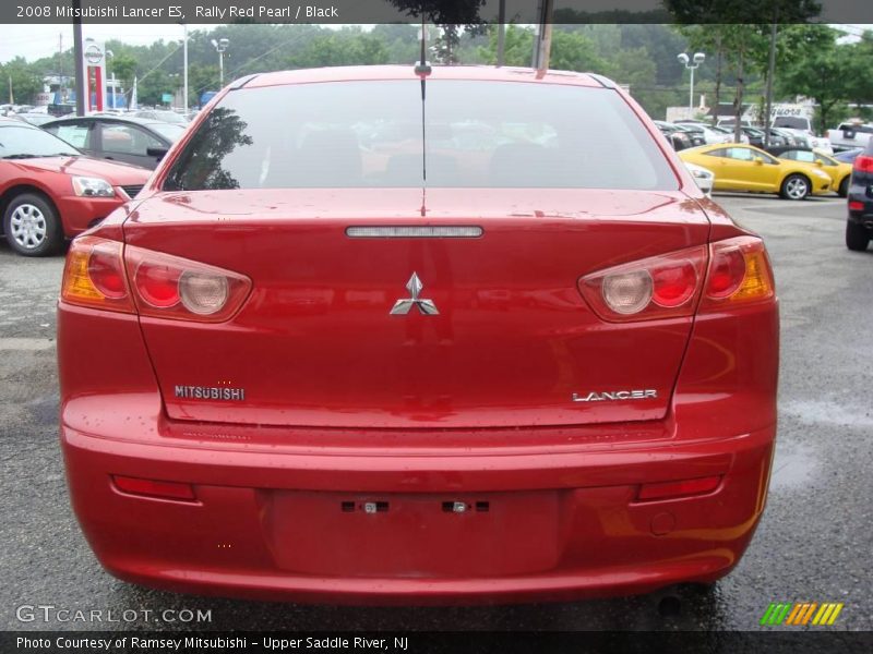 Rally Red Pearl / Black 2008 Mitsubishi Lancer ES