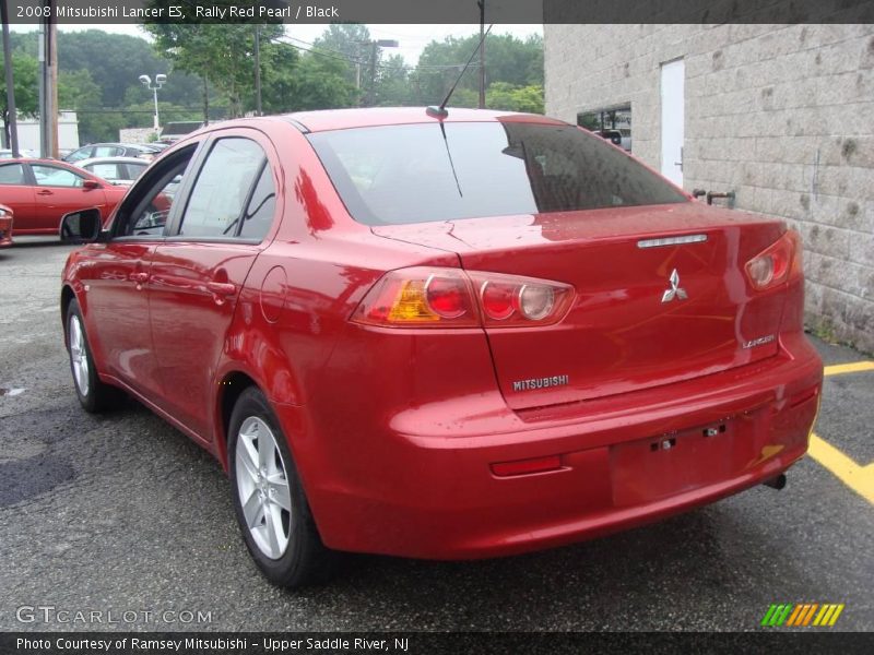 Rally Red Pearl / Black 2008 Mitsubishi Lancer ES