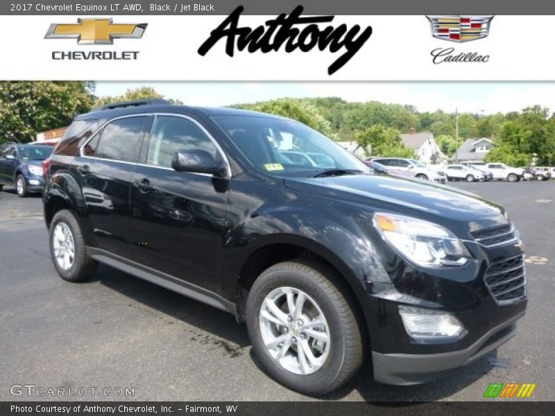Black / Jet Black 2017 Chevrolet Equinox LT AWD