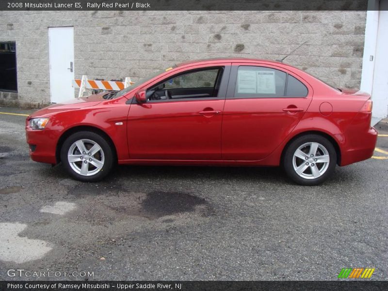 Rally Red Pearl / Black 2008 Mitsubishi Lancer ES