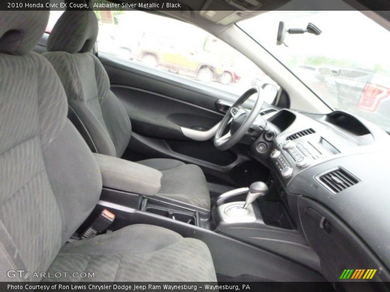 Alabaster Silver Metallic / Black 2010 Honda Civic EX Coupe