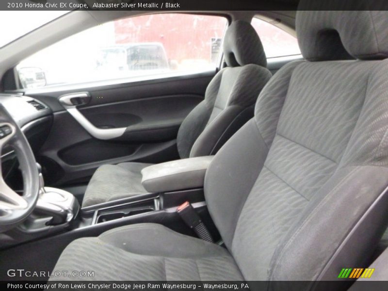 Alabaster Silver Metallic / Black 2010 Honda Civic EX Coupe