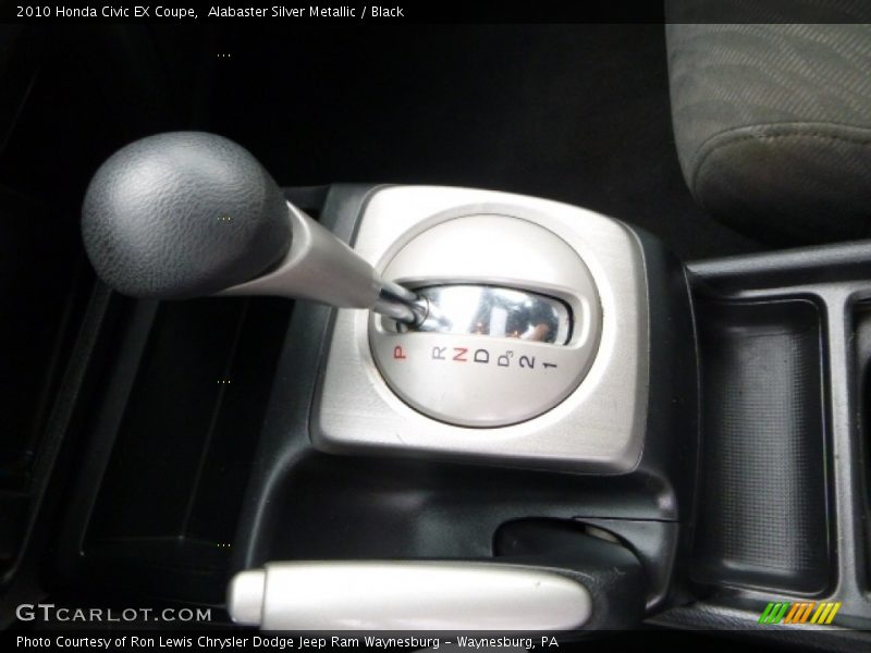 Alabaster Silver Metallic / Black 2010 Honda Civic EX Coupe