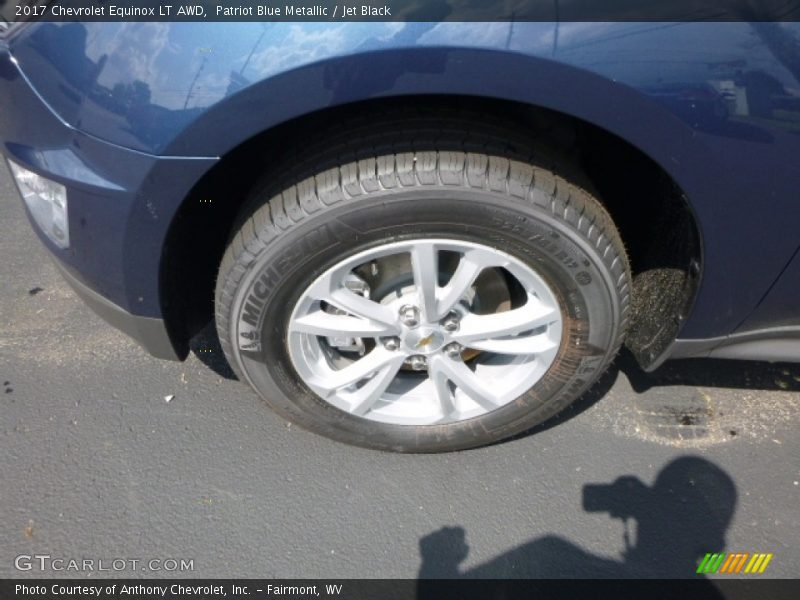 Patriot Blue Metallic / Jet Black 2017 Chevrolet Equinox LT AWD