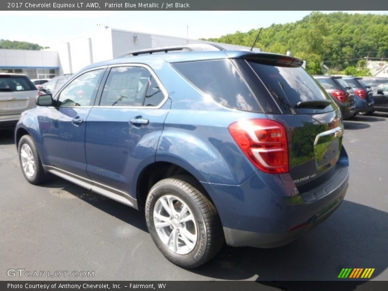 Patriot Blue Metallic / Jet Black 2017 Chevrolet Equinox LT AWD