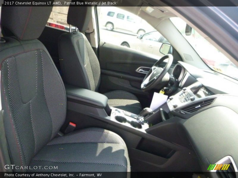 Patriot Blue Metallic / Jet Black 2017 Chevrolet Equinox LT AWD