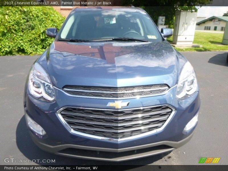 Patriot Blue Metallic / Jet Black 2017 Chevrolet Equinox LT AWD