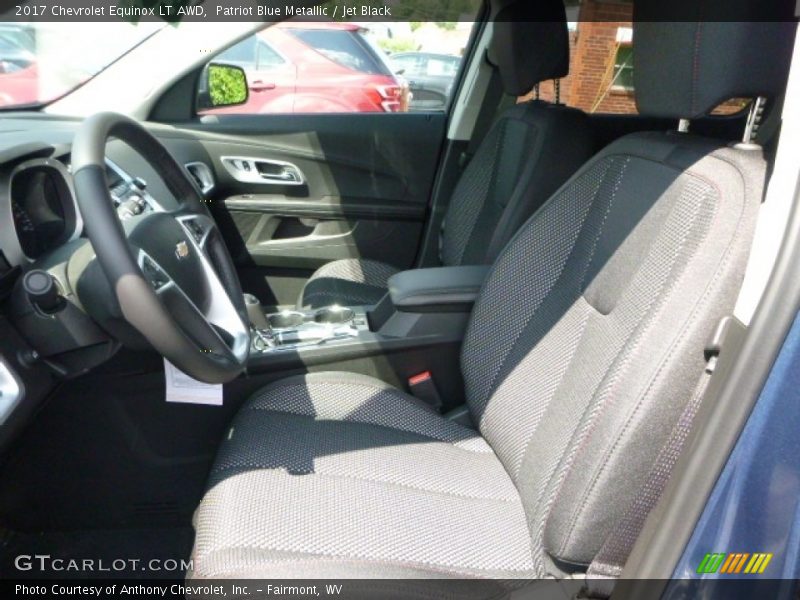 Patriot Blue Metallic / Jet Black 2017 Chevrolet Equinox LT AWD